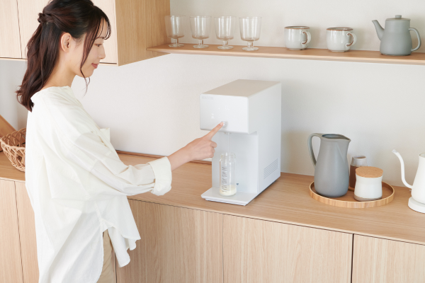 ウォータースタンドの温水温度は約70℃〜90℃前後が目安