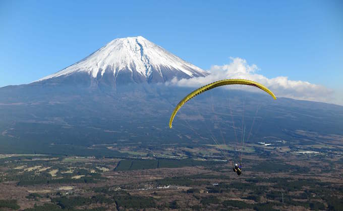 山梨側から見る富士山と静岡側から見る富士山